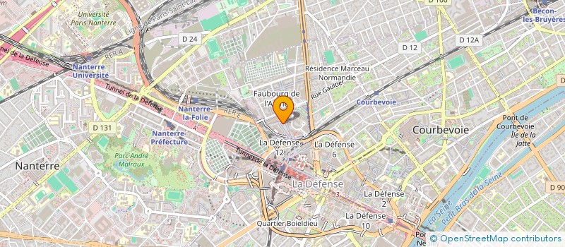 localisation de l'entreprise FINANCIERE LMJ à COURBEVOIE