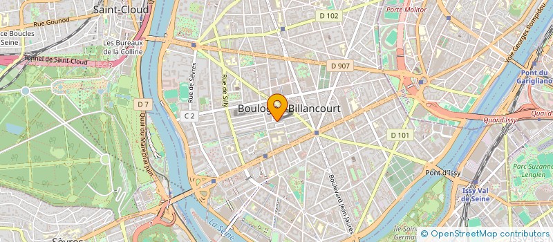 localisation de l'entreprise FINANCIERE LP à BOULOGNE-BILLANCOURT