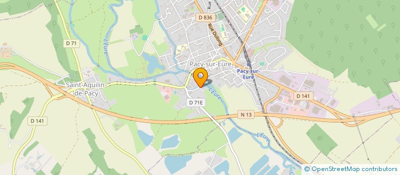 localisation de l'entreprise FINANCIERE LPJ  PACY-SUR-EURE