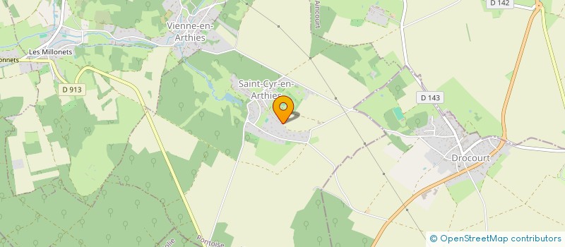 localisation de l'entreprise FINANCIERE LRC  SAINT-CYR-EN-ARTHIES