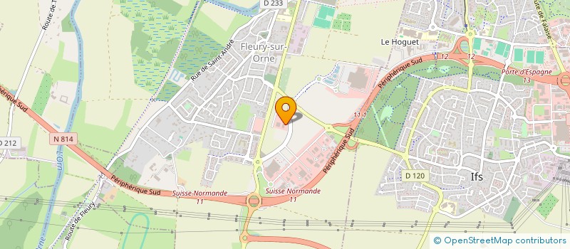 localisation de l'entreprise FINANCIERE LTMH  FLEURY-SUR-ORNE