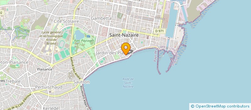 localisation de l'entreprise FINANCIERE LUDOVIC PENVERN  SAINT-NAZAIRE