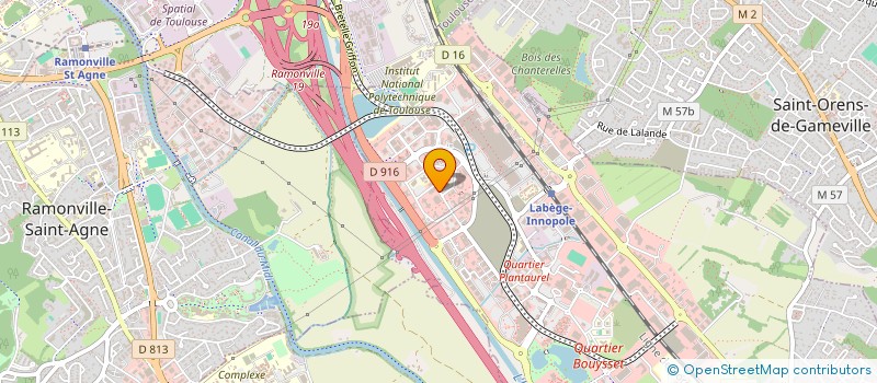 localisation de l'entreprise FINANCIERE LYRA à LABEGE