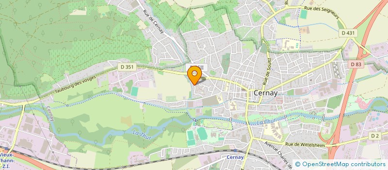 localisation de l'entreprise FINANCIERE M  CERNAY