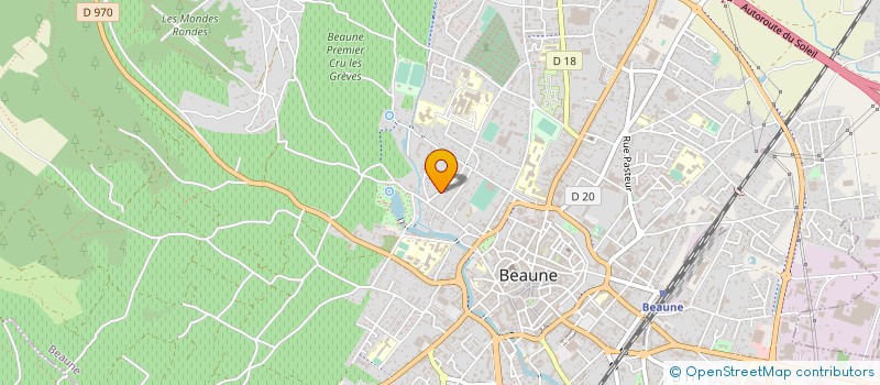 localisation de l'entreprise FINANCIERE M.B.P. à BEAUNE