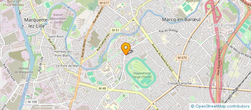 localisation de l'entreprise FINANCIERE M.O. à MARCQ-EN-BARŒUL