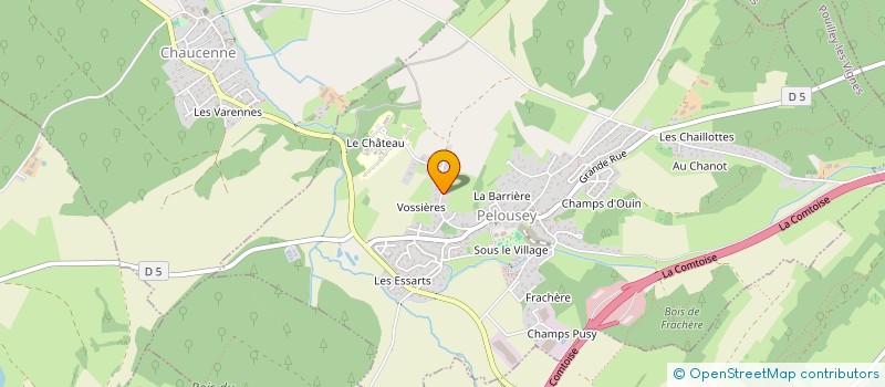 localisation de l'entreprise FINANCIERE M.S. PERRIN  ORCHAMPS-VENNES