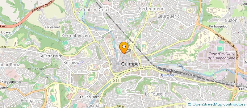 localisation de l'entreprise FINANCIERE MACLAL à QUIMPER