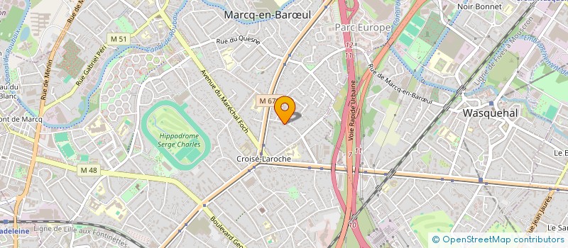 localisation de l'entreprise FINANCIERE MAGELLAN à MARCQ-EN-BARŒUL