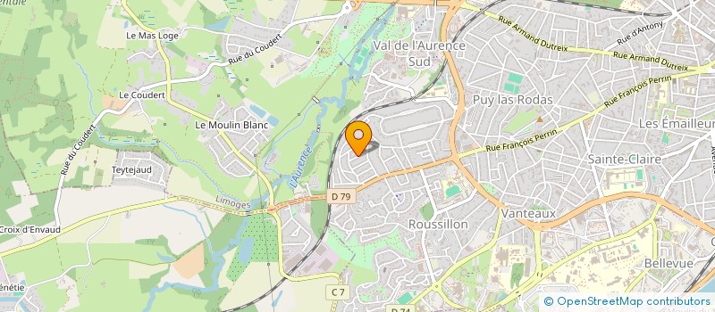 localisation de l'entreprise FINANCIERE MAILLET à LIMOGES