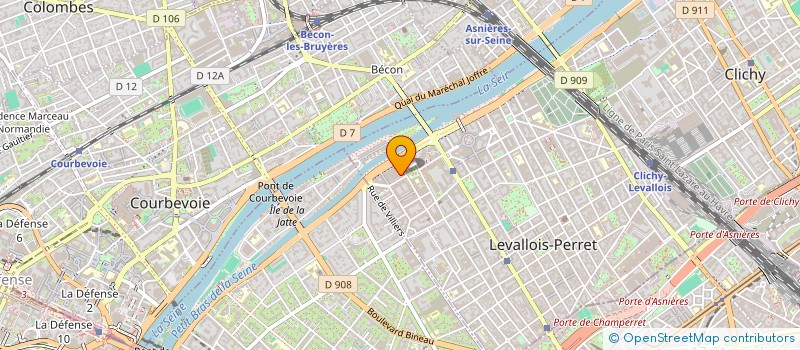 localisation de l'entreprise FINANCIERE MALEH à LEVALLOIS-PERRET