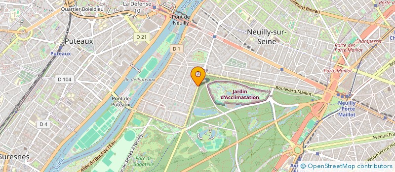 localisation de l'entreprise FINANCIERE MANA à NEUILLY-SUR-SEINE