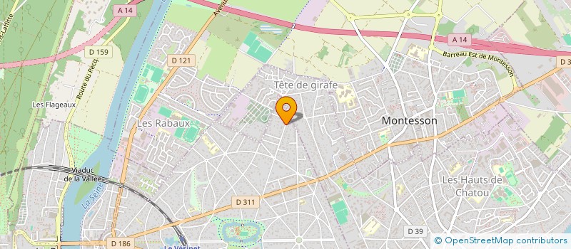 localisation de l'entreprise FINANCIERE MANGOUSTINE à LE VESINET