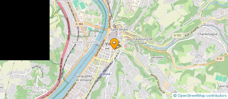 localisation de l'entreprise FINANCIERE MANONA  VIENNE