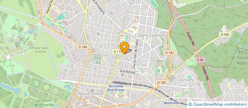 localisation de l'entreprise FINANCIERE MANSART à VERSAILLES