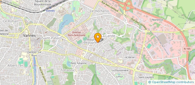 localisation de l'entreprise FINANCIERE MARC NERDEUX à VANNES
