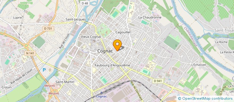 localisation de l'entreprise FINANCIERE MARIGNAN à COGNAC