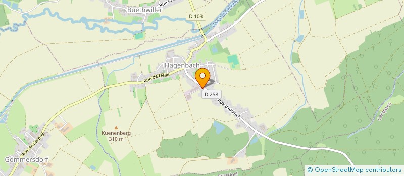 localisation de l'entreprise FINANCIERE MARX  HAGENBACH