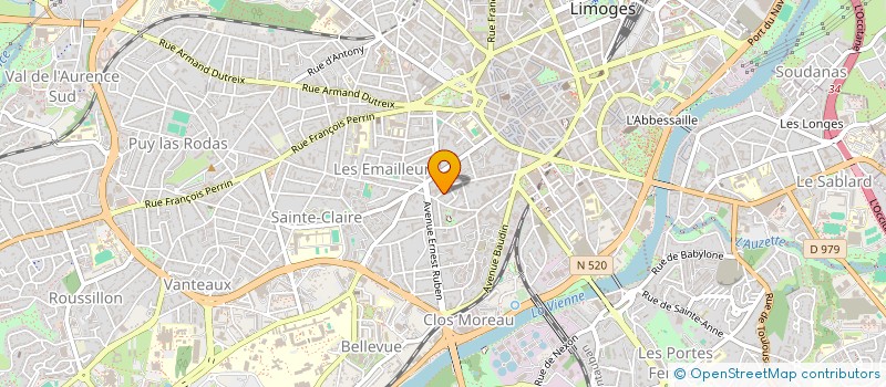 localisation de l'entreprise FINANCIERE MAS LOUBIER à LIMOGES
