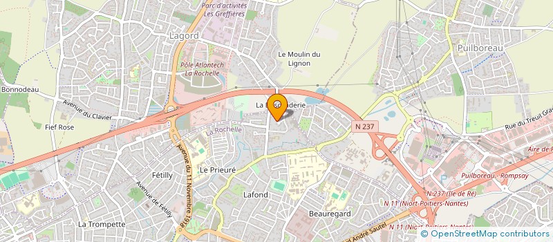 localisation de l'entreprise FINANCIERE MB  LA ROCHELLE