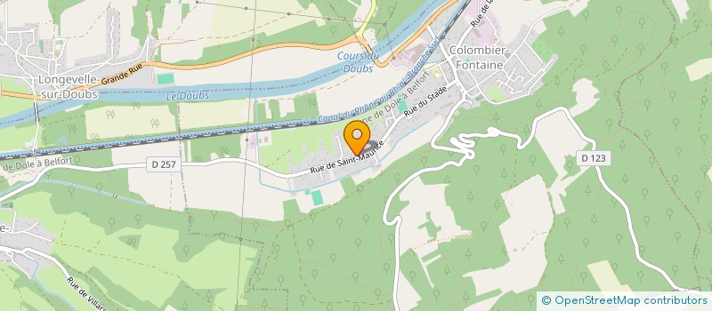 localisation de l'entreprise FINANCIERE MC  COLOMBIER-FONTAINE