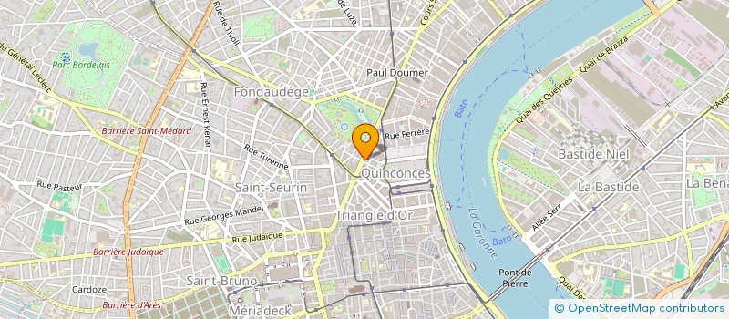 localisation de l'entreprise FINANCIERE MCV  BORDEAUX