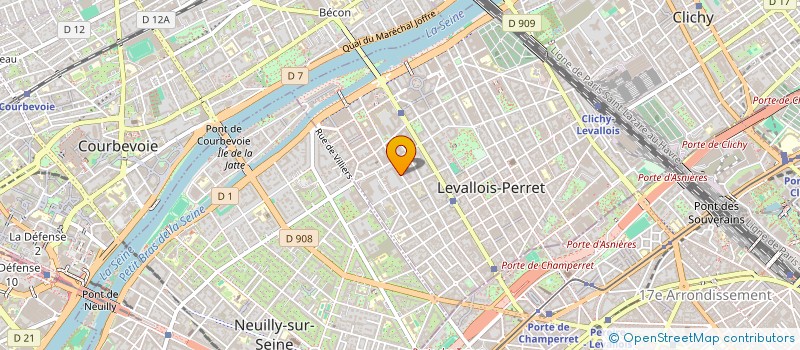 localisation de l'entreprise FINANCIERE MD  LEVALLOIS-PERRET