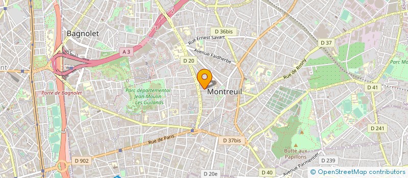 localisation de l'entreprise FINANCIERE MELANIE à MONTREUIL