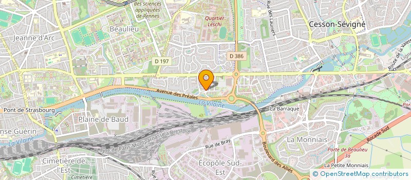 localisation de l'entreprise FINANCIERE MEREL  CESSON-SEVIGNE