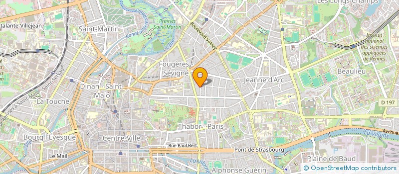 localisation de l'entreprise FINANCIERE MEREO  RENNES