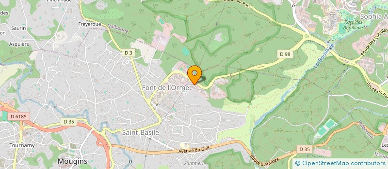 localisation de l'entreprise FINANCIERE MERIDA  MOUGINS