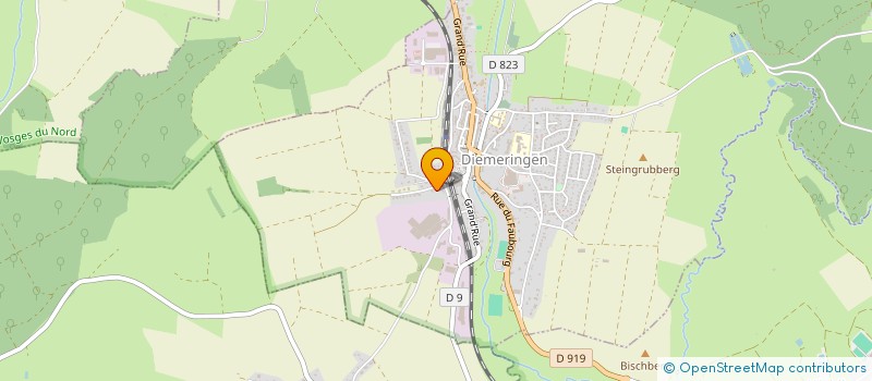 localisation de l'entreprise FINANCIERE MGCB  DIEMERINGEN