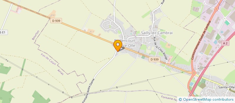 localisation de l'entreprise FINANCIERE MICHEL LEMAIRE  TILLOY-LEZ-CAMBRAI