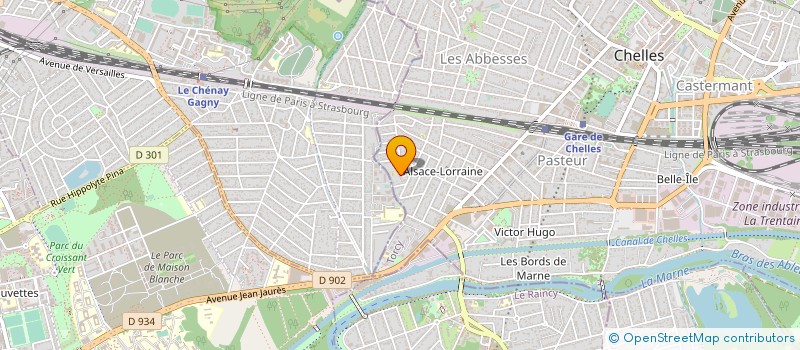 localisation de l'entreprise FINANCIERE MIGEON à CHELLES