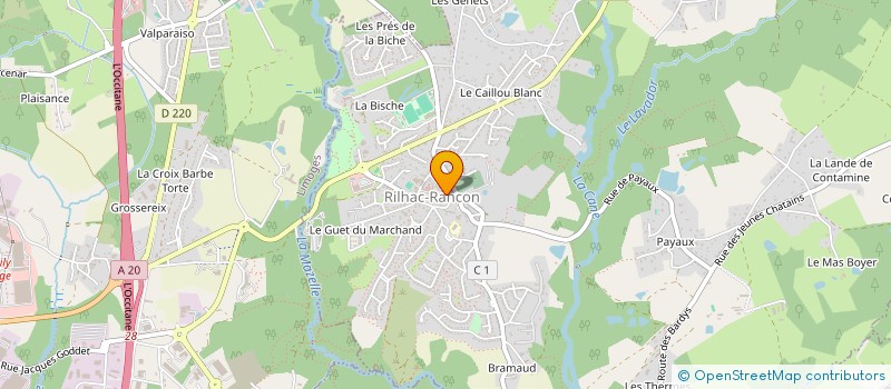 localisation de l'entreprise FINANCIERE MMC à RILHAC-RANCON