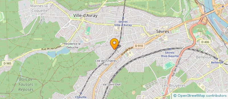 localisation de l'entreprise FINANCIERE MONTEIRO à SEVRES