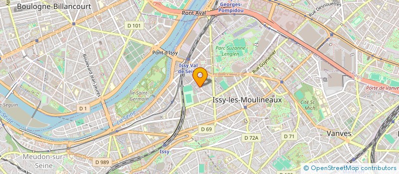 localisation de l'entreprise FINANCIERE MOSAIQUE à ISSY-LES-MOULINEAUX