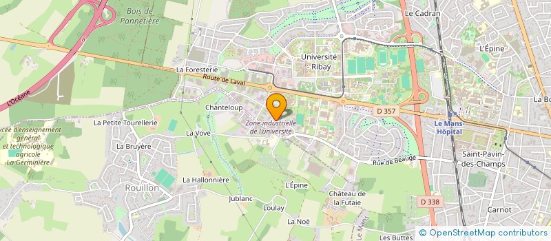 localisation de l'entreprise FINANCIERE MOUTIERS à LE MANS