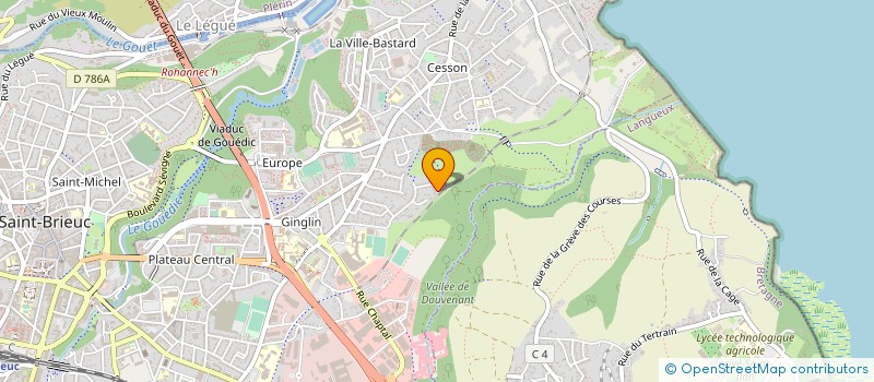 localisation de l'entreprise FINANCIERE MOZART à SAINT-BRIEUC