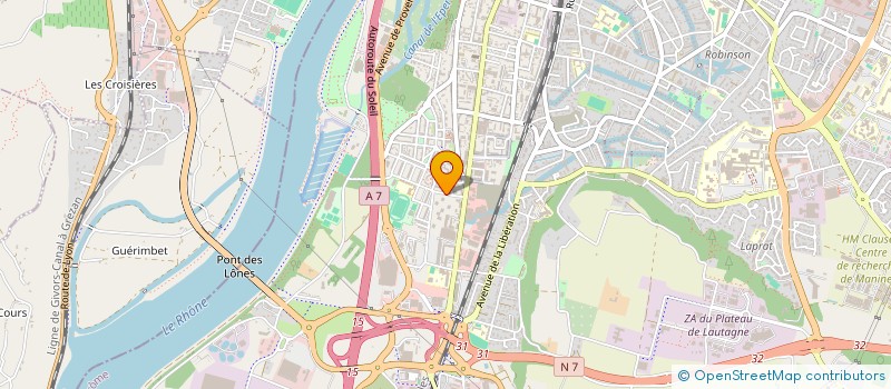 localisation de l'entreprise FINANCIERE MP3  VALENCE