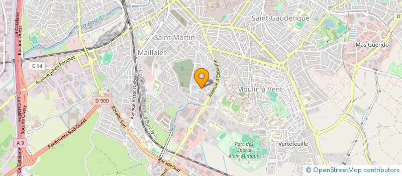 localisation de l'entreprise FINANCIERE N.D.K. 66  PERPIGNAN