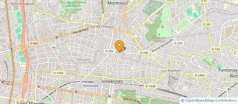localisation de l'entreprise FINANCIERE NACCACHE à MONTREUIL