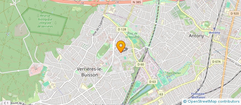 localisation de l'entreprise FINANCIERE NAHUM  VERRIERES-LE-BUISSON