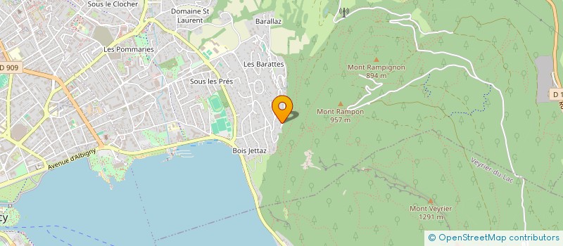 localisation de l'entreprise FINANCIERE NATURE ET LAC  ANNECY