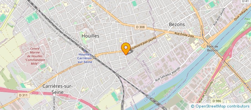 localisation de l'entreprise FINANCIERE NEW GOAL  HOUILLES