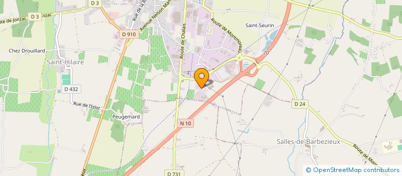 localisation de l'entreprise FINANCIERE NICOLAS FORNEL -FINIFO  BARBEZIEUX SAINT HILAIRE