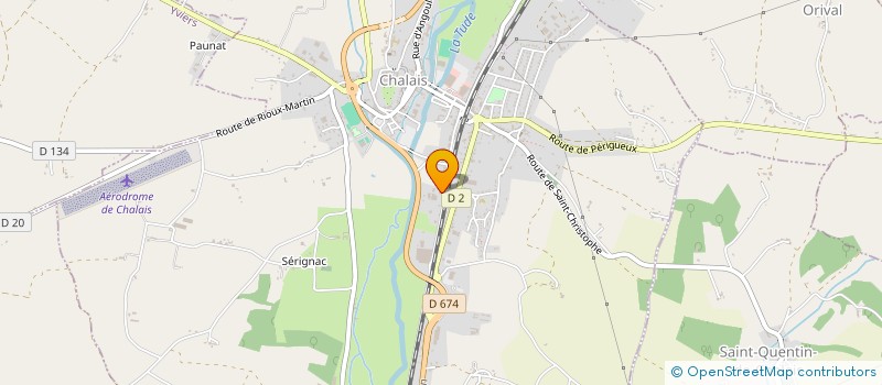 localisation de l'entreprise FINANCIERE NIGAGLIONI à CHALAIS