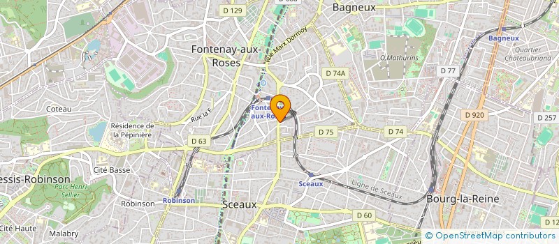 localisation de l'entreprise FINANCIERE NOIROT à FONTENAY-AUX-ROSES