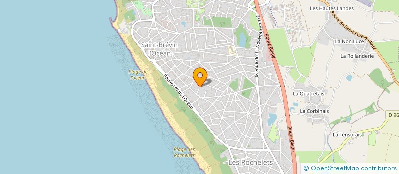 localisation de l'entreprise FINANCIERE OCEANE à SAINT-BREVIN-LES-PINS
