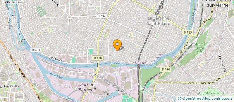 localisation de l'entreprise FINANCIERE OCS à SAINT-MAUR-DES-FOSSES